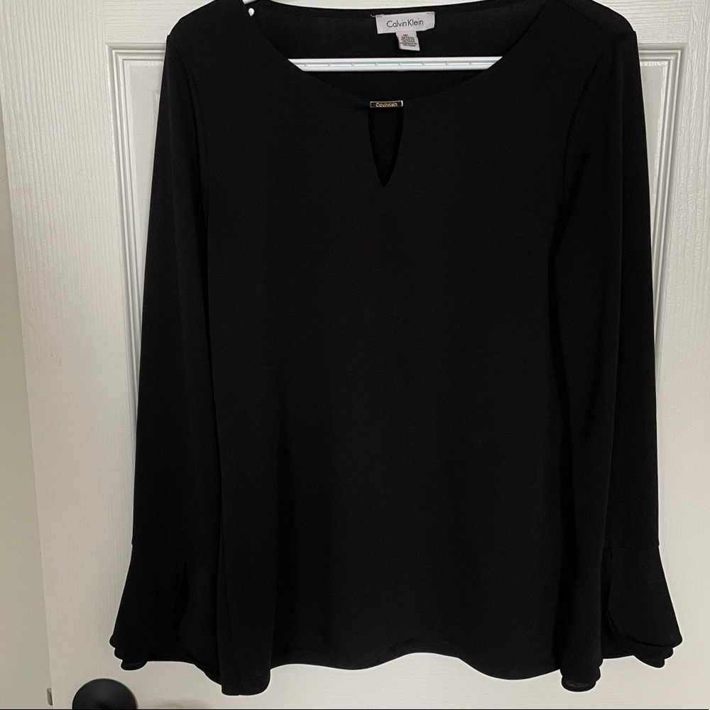 CalvinKlein blouse with flare sleeves